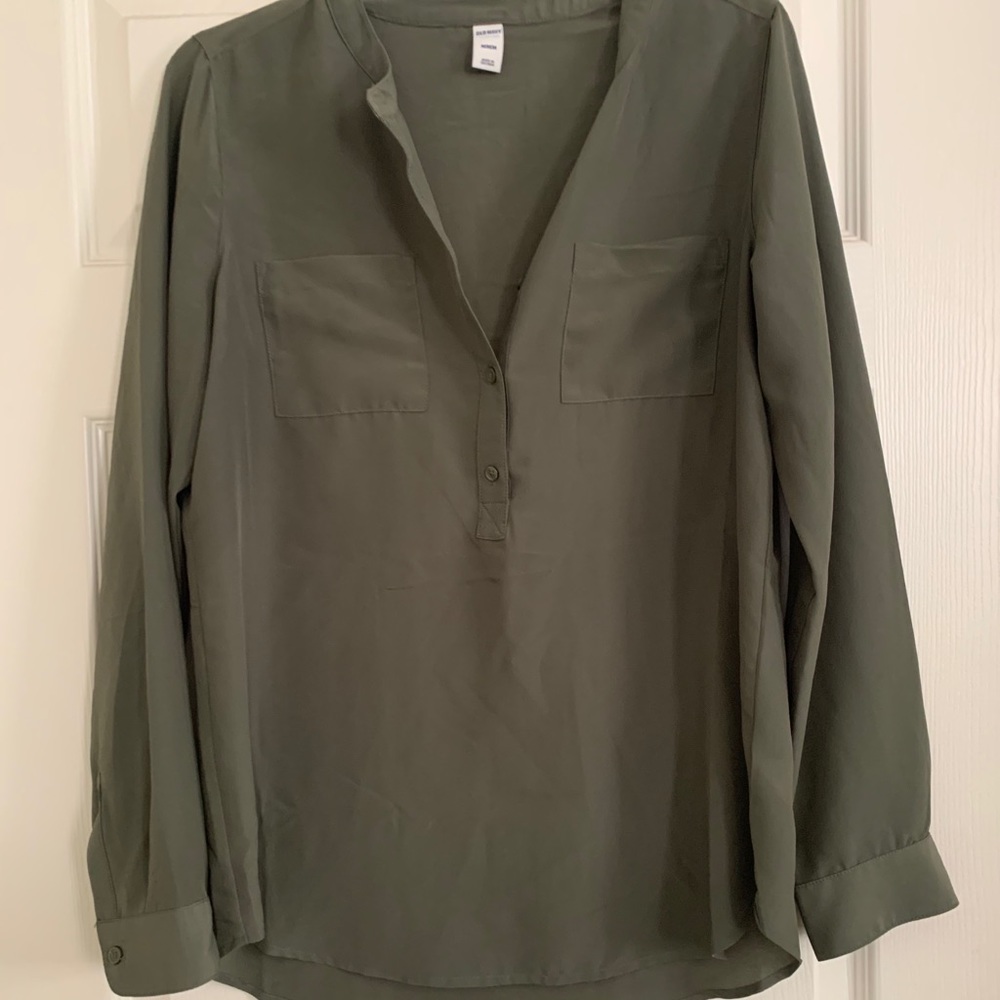 Olive lightweight tunic shirt